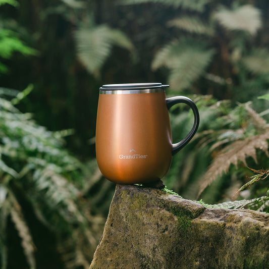 GRANDTIES グランタイズ プレミアムマグカップ 【460ml】- コニャックメタリック
