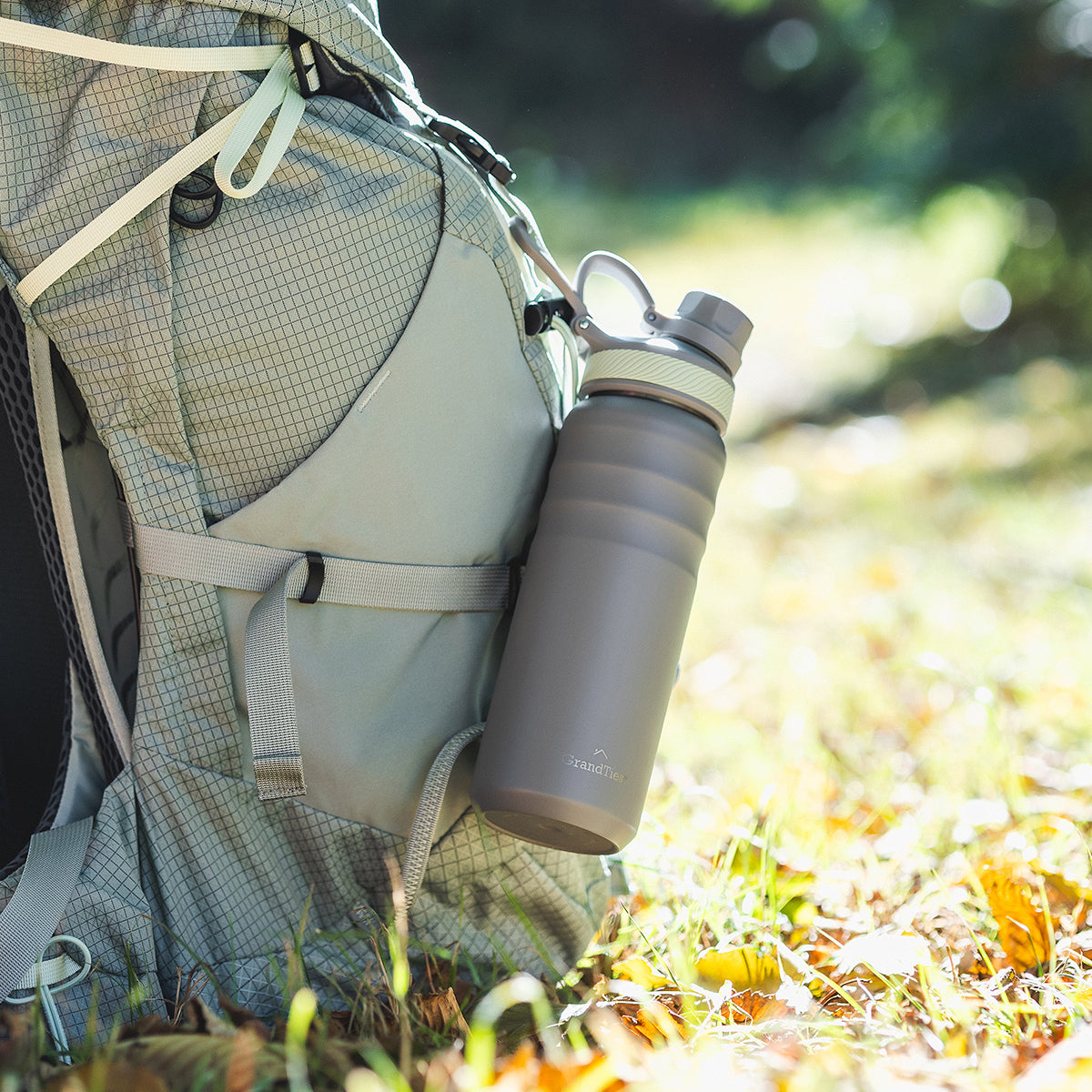 GRANDTIES グランタイズ プレミアムマグボトル ワイドマウスボトル 【709ml】- カフェラテ