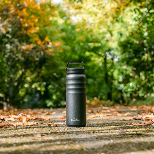 GRANDTIES グランタイズ プレミアムマグボトル ワイドマウスボトル 【709ml】- ミッドナイトブラック