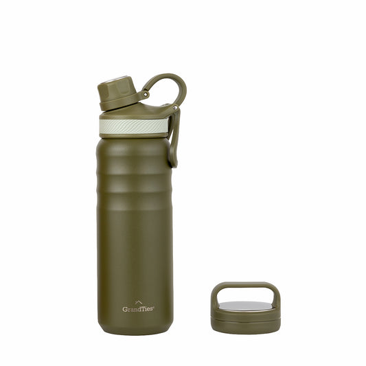 GRANDTIES グランタイズ プレミアムマグボトル ワイドマウスボトル 【709ml】- オリーブグリーン