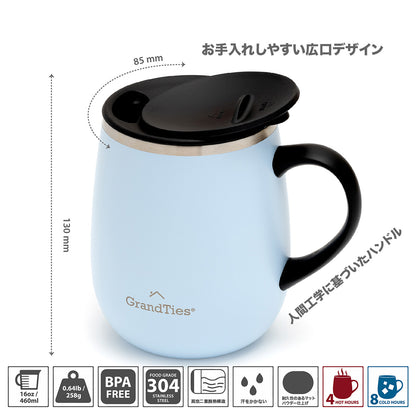 GRANDTIES グランタイズ プレミアムマグカップ 【460ml】- グレイシアレイク