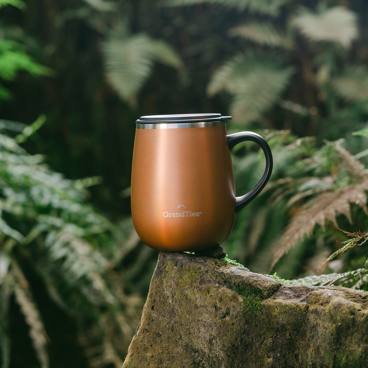 GRANDTIES グランタイズ プレミアムマグカップ 【460ml】- コニャックメタリック